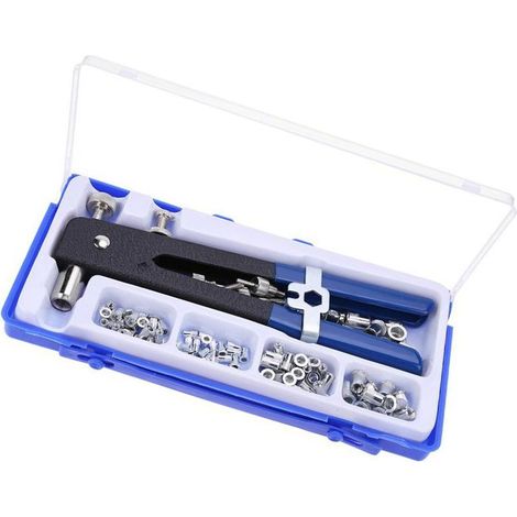 Kit de tuercas remachables roscadas para roscas M3, M4, M5, M6 y M8, 106 alicates para remaches. (1/4)