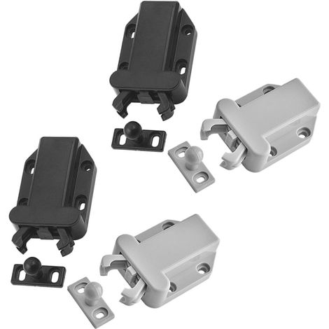 Loquets tactiles en plastique pour placard, lot de 4, la cuisine. (1/5)