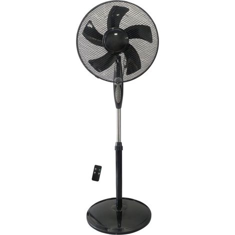 Ventilatore a Piantana con Telecomando Etesia Nero 45 Watt