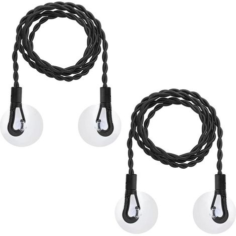 Lot de 2 cordes à linge rétractables de voyage avec ventouse, accessoire de voyage portable, idéal pour les voyages et le camping. (1/5)