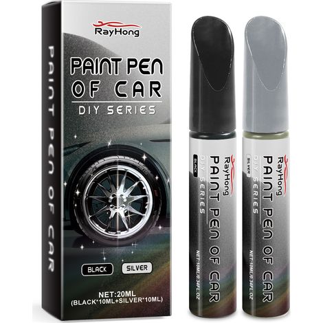 Stylo retouche rayures jantes Réparation polissage revêtement éraflures roues alliages (1/5)