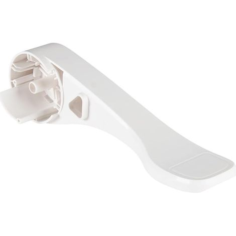 Pédale de toilettes pour toilettes à chasse directe, blanc (1/5)