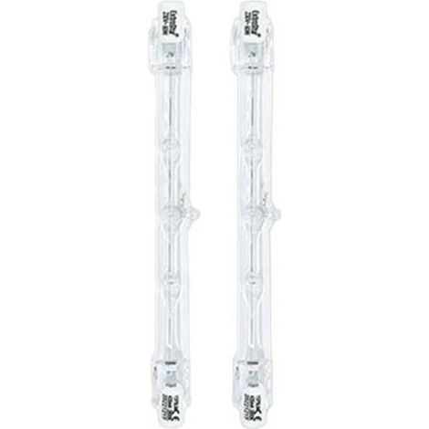 2 PZ Lampade Alogena Dimmerabile, Lampada R7S 118mm 80W 1375 Lumen Bianco Caldo 2800K
