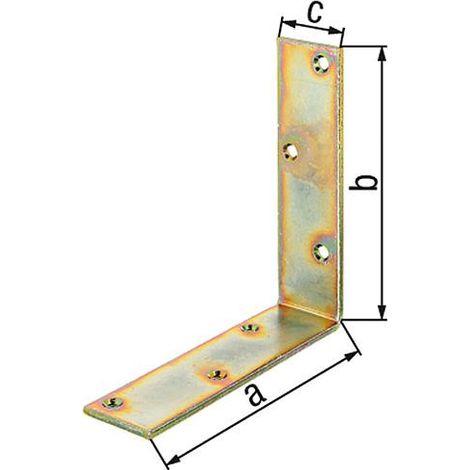 Corniere poutre 150x150x40 mm zingué jaune (1/2)