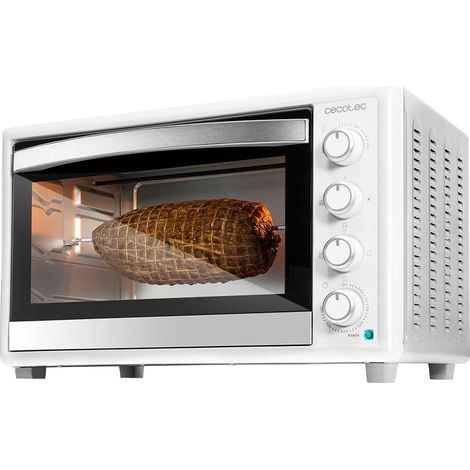 Cecotec – Mini four grill 46L – 12 modes de cuisson – Puissance 2000W – Rôtissoire rotative – Température jusqu'à 230°C