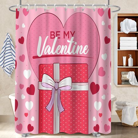 Voile de douche fluide en polyester 180x180 bordure lestée bâche de douche pour votre chalet à la montagne (1/5)