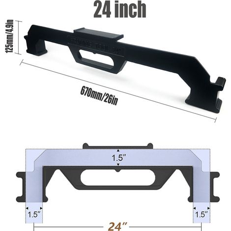 Cadre noir de 24 pouces Outils pour ossature, montants d'ossature centimétriques, outils de traçage, dispositifs de fixation pour ossature, supports de panneaux de menuiserie, serre-joints. (1/5)