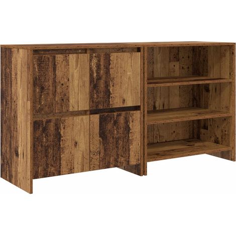 2 pcs Sideboard/Anrichte/Buffet Altholz 70 x 41 x 75 cm Holzwerkstoff LXWW995679 (1/5)