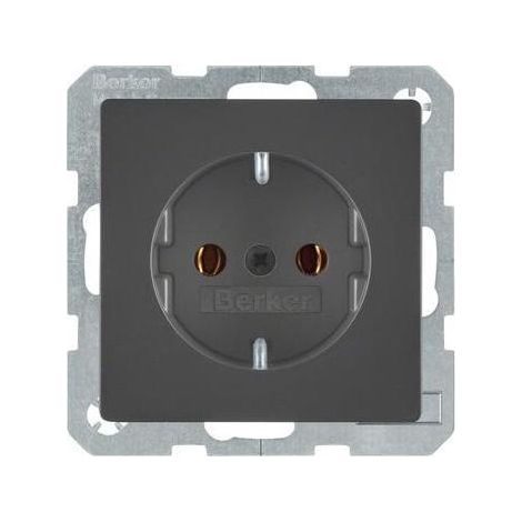 Berker SCHUKO-Steckdose anth/sa 47436086 (1/5)