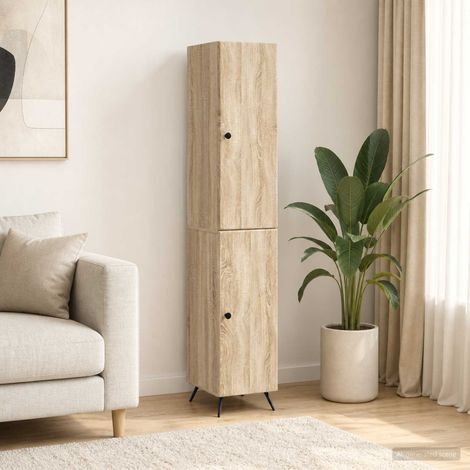 vidaXL Schrankset 2 pcs Sonoma-Eiche Holzwerkstoff (1/5)