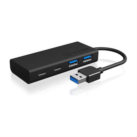 ICY BOX USB 3.2 Gen 1 (3.1 Gen 1) Tipo A 5000 Mbit/s Negro, IB-HUB1426-U3 (1/4)