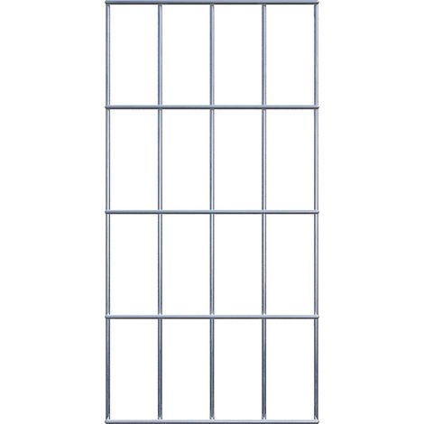 Grille de Gabion à l’unité - Dimensions: 20 cm x 40 cm - mailles de 5 x 10 cm - Made in Germany