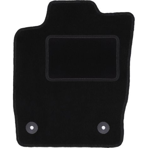 Alfombrilla de conductor negra para Audi A1 8X hatchback (2010-)