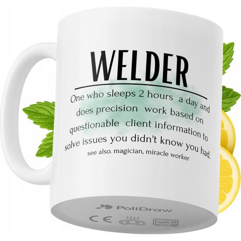 Mug humoristique pour soudeur, avec un texte amusant et un design graphique original. Idéal pour les anniversaires, les fêtes et les occasions spéciales. Mug premium pour la maison, le bureau ou le tr (1/5)
