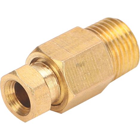 Raccord coude en laiton PD410 pour tuyau, adaptateur de connexion droit (1/5)