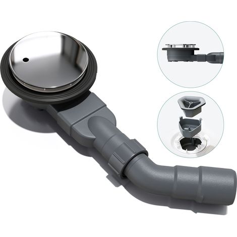 Mai & Mai Bonde de Douche Siphon pour Receveur de Douche 45mm Sandard Bonde de Bac à Douche A05 (1/5)
