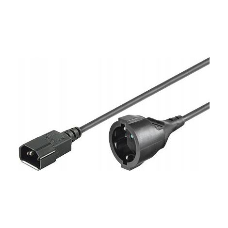 Cable de extensión MicroConnect C14-Schuko hembra de 1,5 m