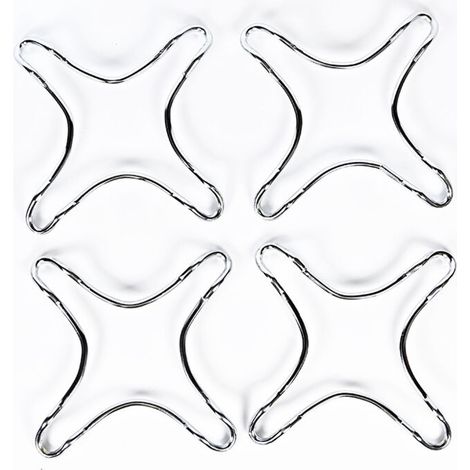 4 Pièces Universel Fonte Anneau à Gaz, Support Universel pour Cuisinière, Wok Support Stand pour Gaz Table de Cuisson, pour Les Cuisines, Les Machines À Café, Les Fours, Poêles À Gaz (1/5)