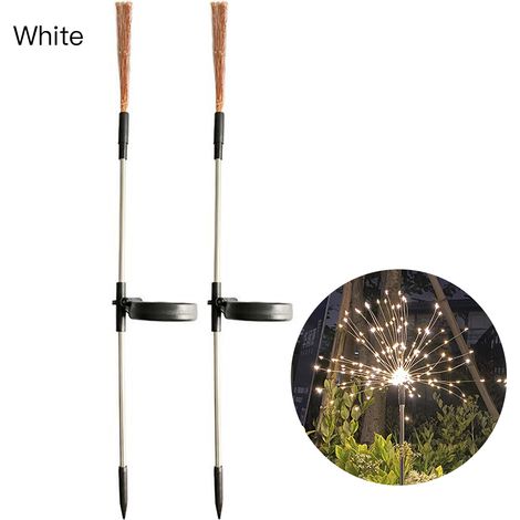 Luci a stringa solari Toivize - 120 LED - Rame - Impermeabili IP65 - Luce calda - 2 modalità - Decorazione per giardino esterno - Confezione da 2 (1/5)