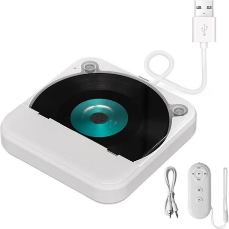 1 lecteur CD universel pour voiture, avec port AUX/USB, lecture Hi-Fi, compact 133x133x25 mm, compatible CD/MP3/WAV (1/5)