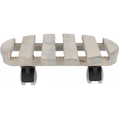 Roule pot intérieur rond - Gris - D 28,8 x H 8,3 cm - Livraison gratuite (1/3)