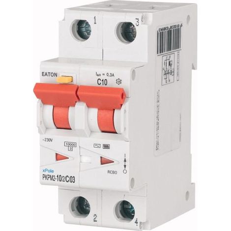 Disj. diff. 2X10A 300mA type AC/ cbe C 000111628 EATON PKPM2-10/2/C/03