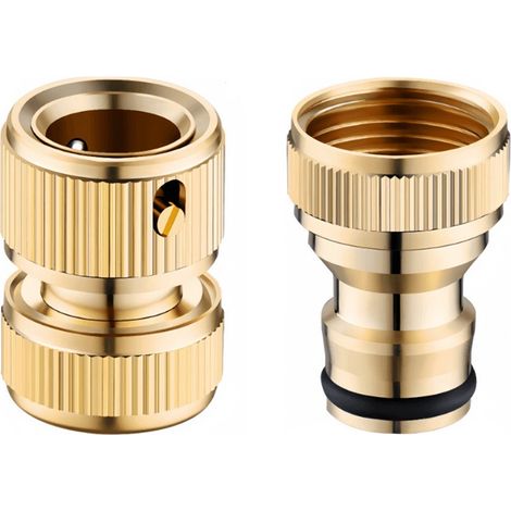 Adattatore per rubinetto – Kit 1 (attacco idraulico a 4 punti + attacco filettato interno a 4 punti) in ottone (1/5)