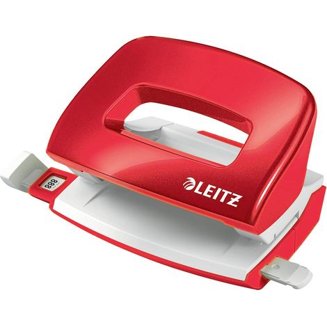 Leitz 50601026 Perforateur de bureau rouge blanc 10 feuilles (80 g/m²) (1/4)