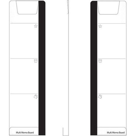 Accesorios de escritorio, 2 piezas, tablero de notas para monitor, tablero de anuncios para computadora, accesorios para oficina en casa (1/5)
