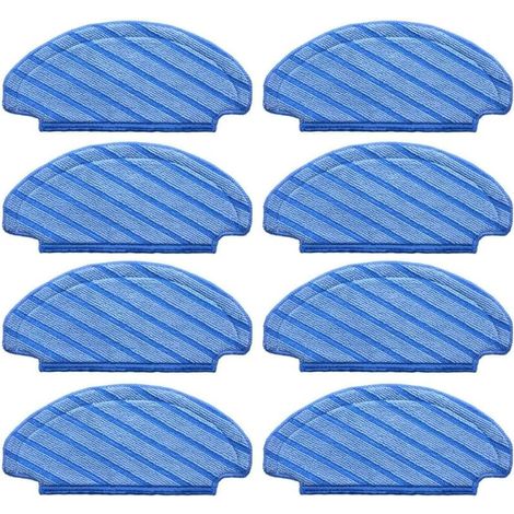 Paquete de 8 almohadillas de repuesto lavables FOREHILL, compatibles con las aspiradoras robóticas Ecovacs Deebot T8, T8+, T8 Aivi, N8, N8 Pro y N8 Pro+. (1/5)
