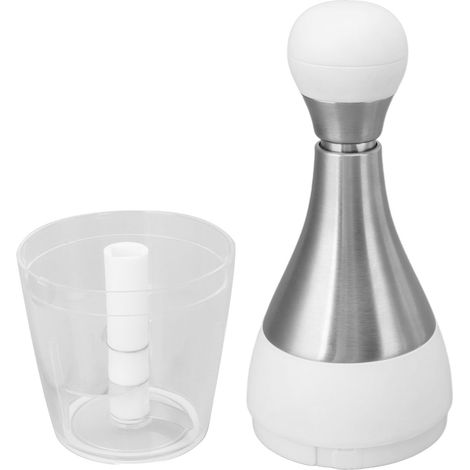 Hachoir multifonctionnel en acier inoxydable, manuel et portable, pour la cuisine, idéal pour l'ail, les noix, les oignons et les légumes. (1/5)