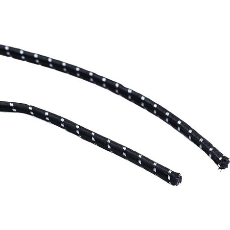 Extension Rope, Trailer Tarpaulin Rubber Rope, Tension Elastic, Tension Straps, Fixing Strap, Transportation, Load Attachment (Black) (1/4)