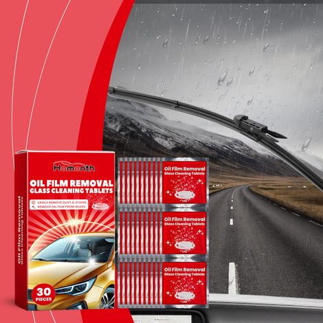 Scheibenwaschflüssigkeits-Tücher, regen- und wasserdicht, beschlagfrei und reinigend für Autoscheiben – 30 Stück -- BIEMMEDUE (1/5)