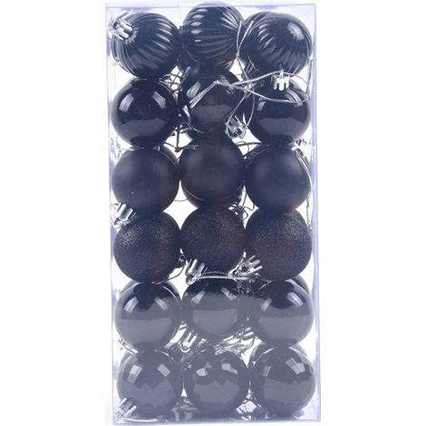 20 Boules de Noël, décoration sapin plastique incassable, couleurs éclatantes, pour intérieur mariage fête (1/5)
