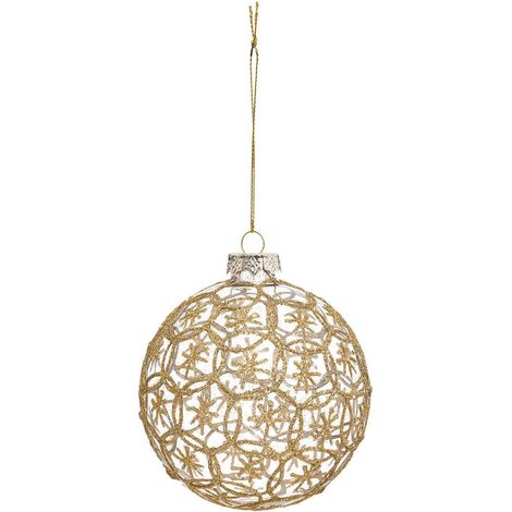 Bola de cristal redonda y estrellada de 10 cm - Feeric lights & christmas
