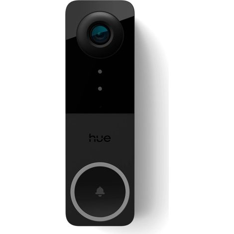 Philips Hue Secure Doorbell Vidéo Filaire – Caméra 2K Noir, Intégration Éclairage Connecté (EU/UK) (1/5)