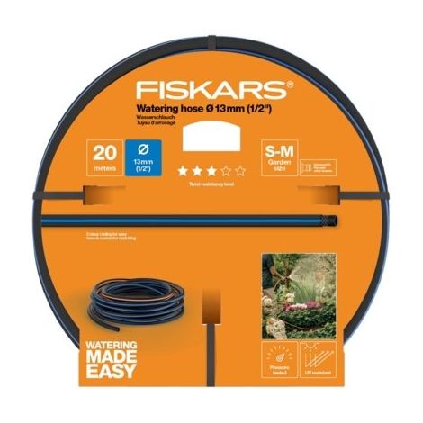 Fiskars Q3 tubo da giardinaggio 20 metri nero blu arancio (1/2)