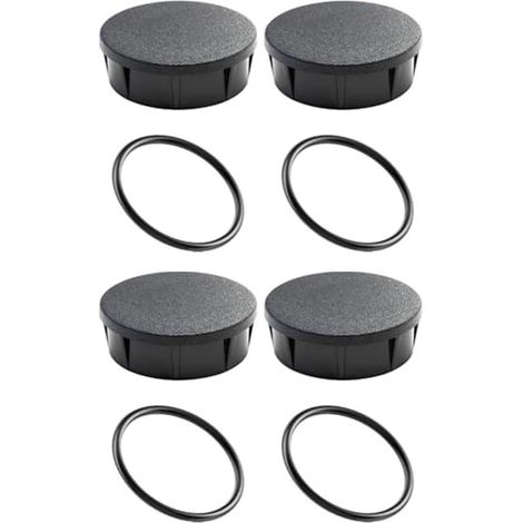 Lot de 4 couvercles de tête d'arrosage pour série 1800 - Anti-fuite - Avec joint torique en caoutchouc - Capuchon en plastique résistant aux intempéries pour systèmes d'irrigation de pelouse (1/5)