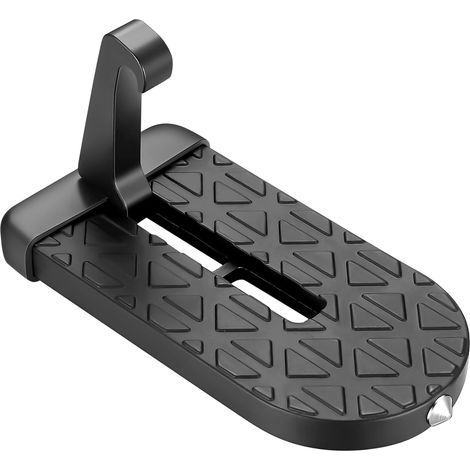 Marchepied de Porte de Voiture, Repose-Pieds de Porte d’Auto Pliable, Trappe de Voiture avec Crochet en U & Marteau de Sécurité, Support de Toiture d'Auto pour SUV/RV (1/5)