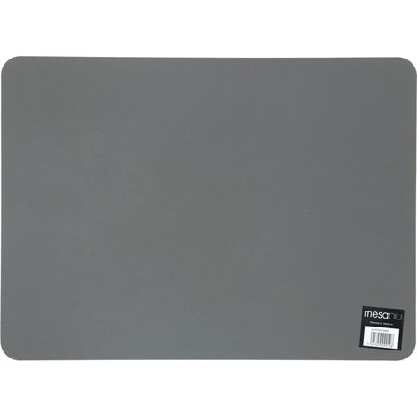 Mesapiu Set de Table Lederlook Gris 45x33 Cm