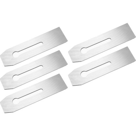 Set de 5 fers de rabot 51 mm acier haute carbone trempé, résistant à l'usure, durable pour menuiserie (1/5)