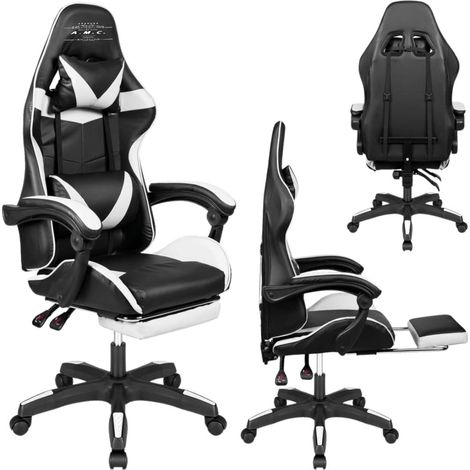 Sedia da Gaming Reclinabile, Poltrona Ufficio girevole, con rotelle ergonomica (1/5)