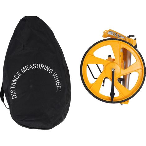 Roue de mesure double pliable, précise, distance portable de 0 à 9999,9 m pour les projets de travail (1/5)