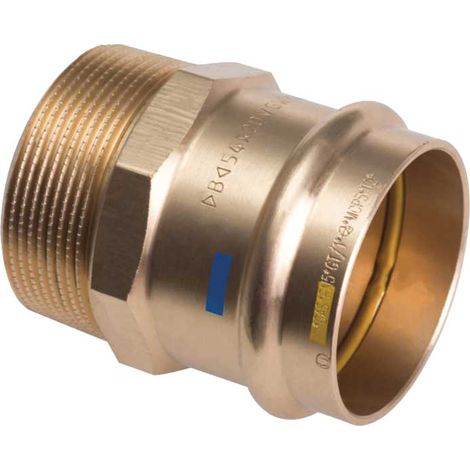 "MANICOTTO FEMMINA A PRESSARE FILETTATO MASCHIO IN BRONZO Ø18 x 1/2""""M"
