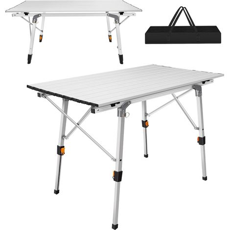 Table à manger portative, réglable en hauteur, adaptée pour manger, camping, pique-nique, barbecue, terrasse