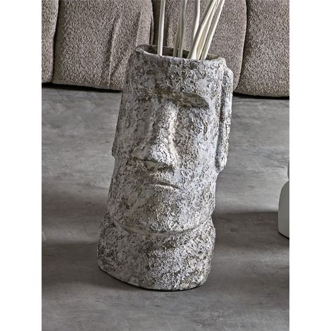 Vase Moaï en terre cuite vieillie 52 cm. 27 x 24 x 52 cm (1/4)