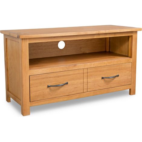 Mobile TV/credenza pratico e di design 90 cm legno massello di rovere 2502089