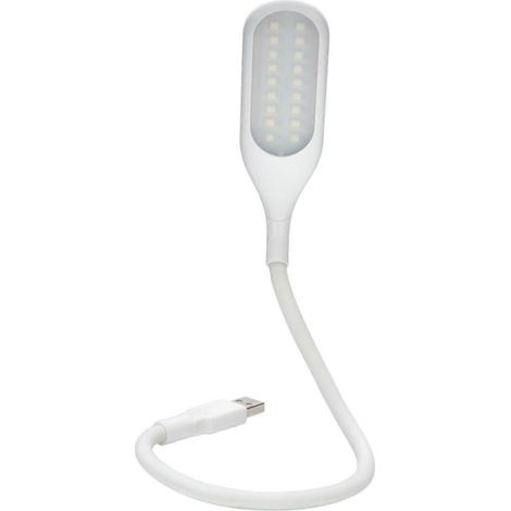 Lampe de lecture USB à luminosité réglable, lampe de chevet LED flexible à col de cygne pour le camping et les études (1/5)