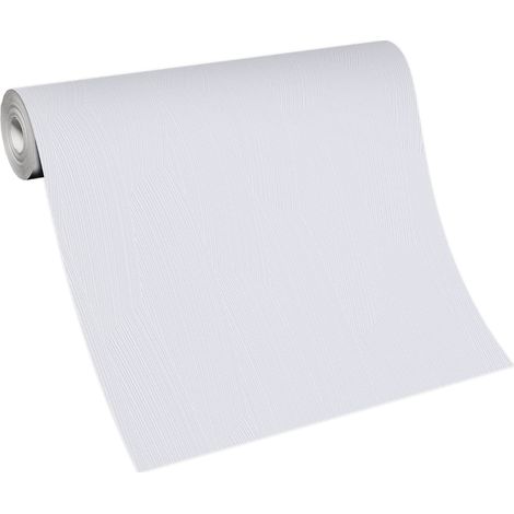 BRICOFLOR Papier Peint sans raccord gris clair Papier Peint uni gris clair Tapisserie intissée pour salle de bain, couloir & plus (1/4)