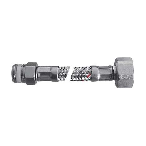 FLESSIBILE FLEXCORE MF PARIGI - INOX 304/PE-RT + GUARNIZIONE 3/8MF CM 25- 5 pezzi